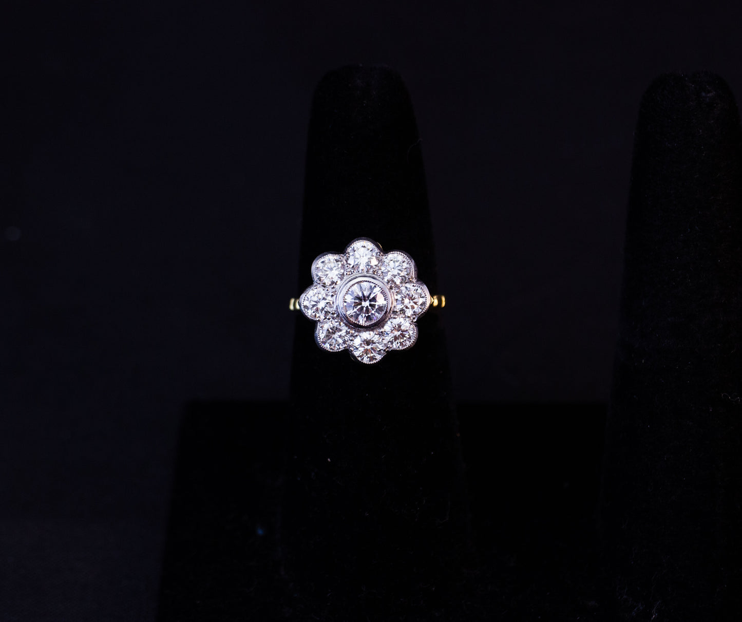 Diamond Daisy Ring