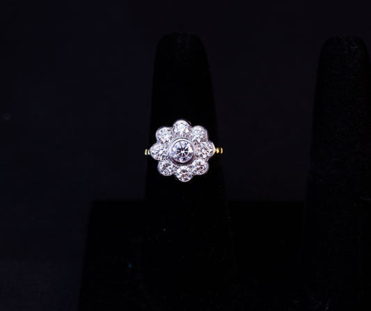 Diamond Daisy Ring