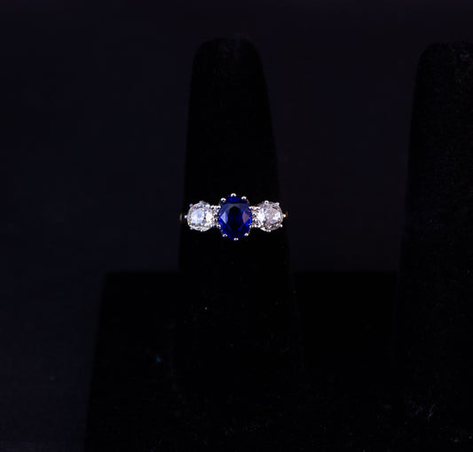 Sapphire Diamond Ring