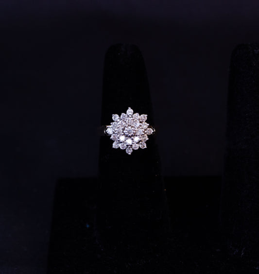 Diamond Cluster Ring