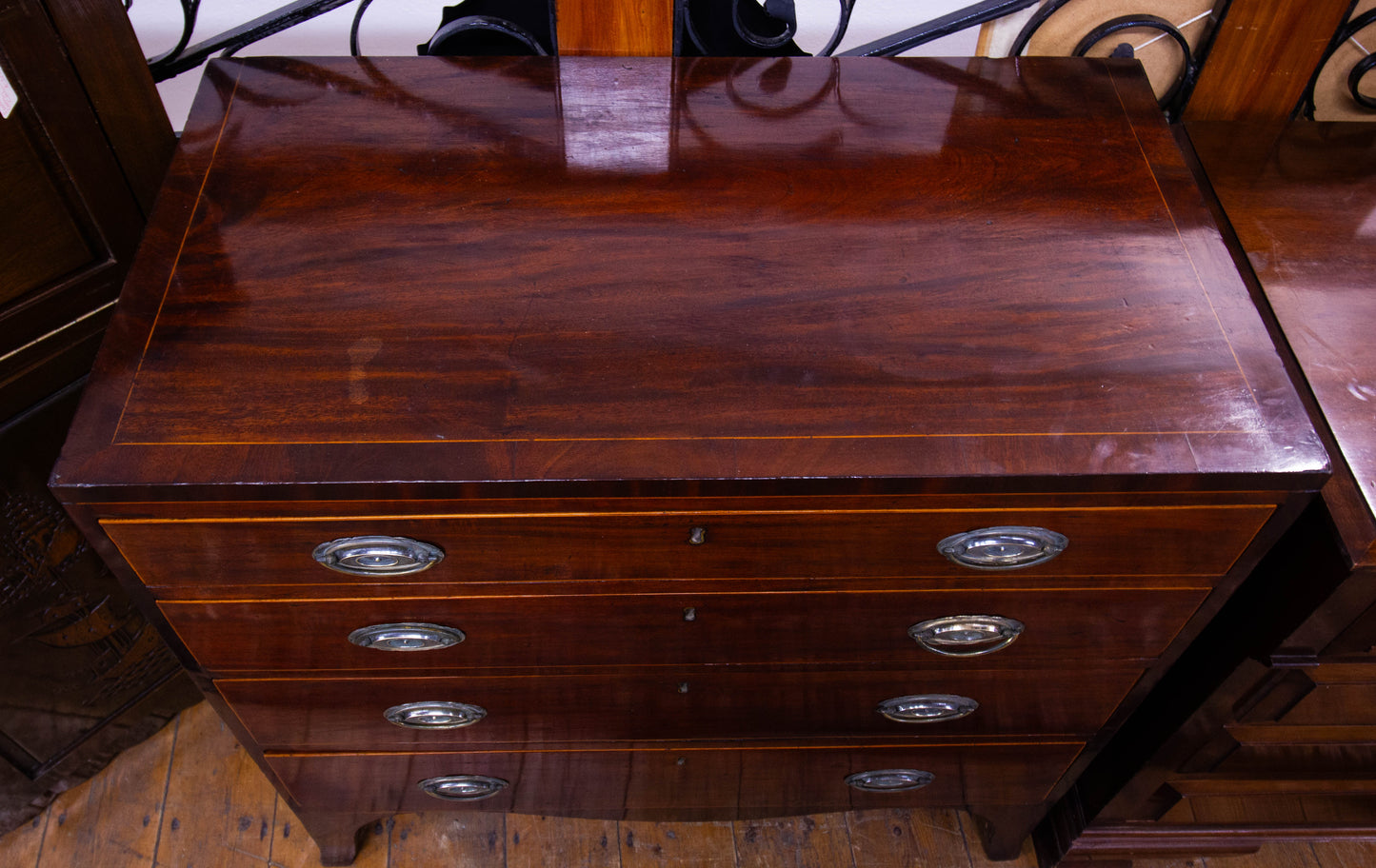 Inlaid Mahogany Chest