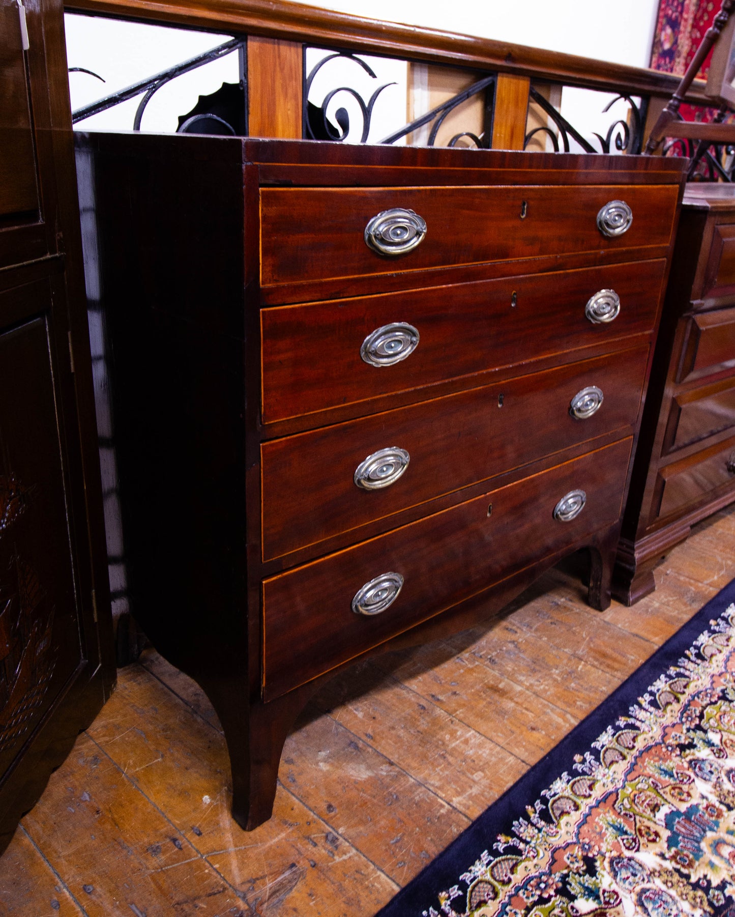 Inlaid Mahogany Chest