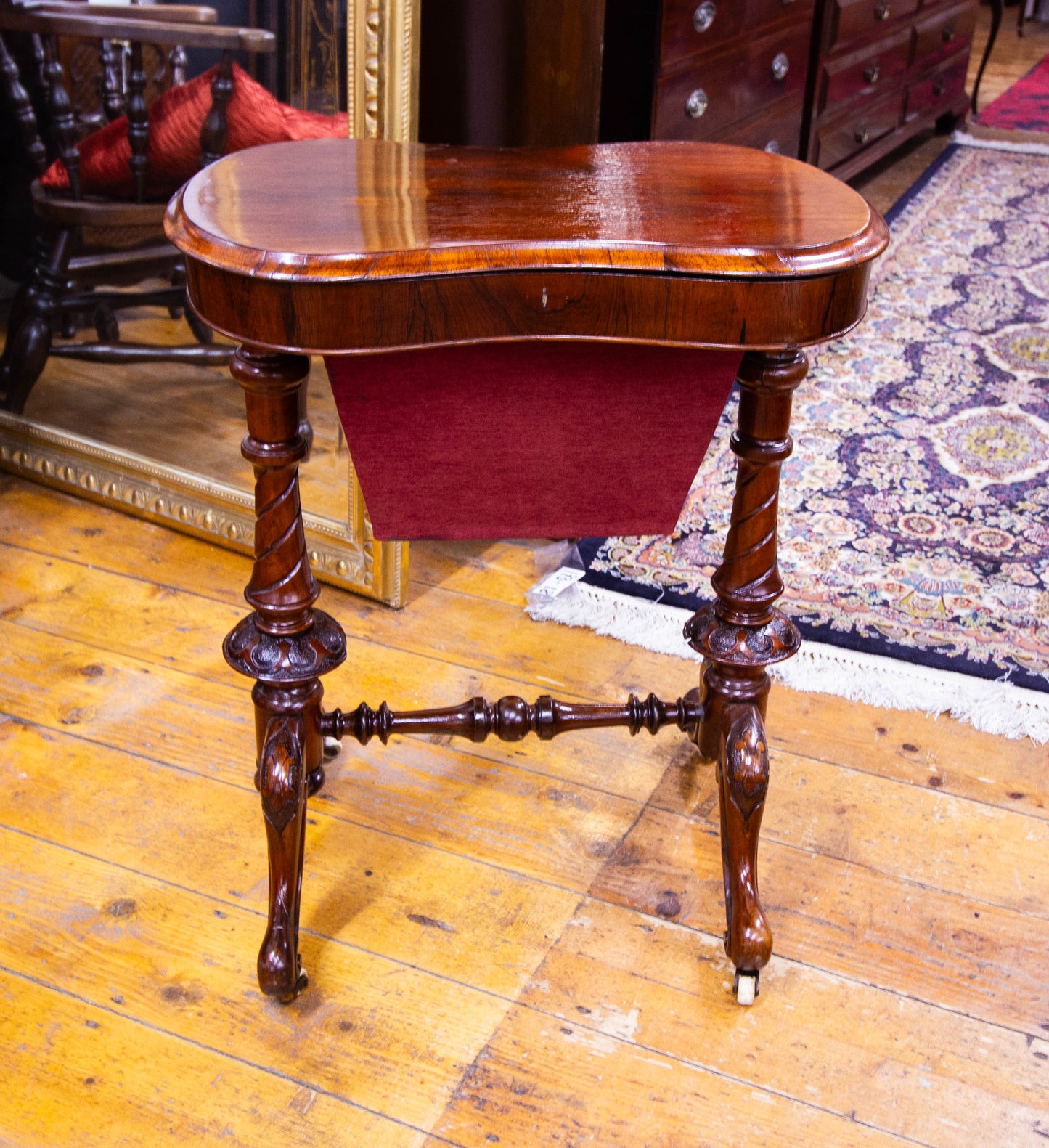 Rosewood Sewing Table