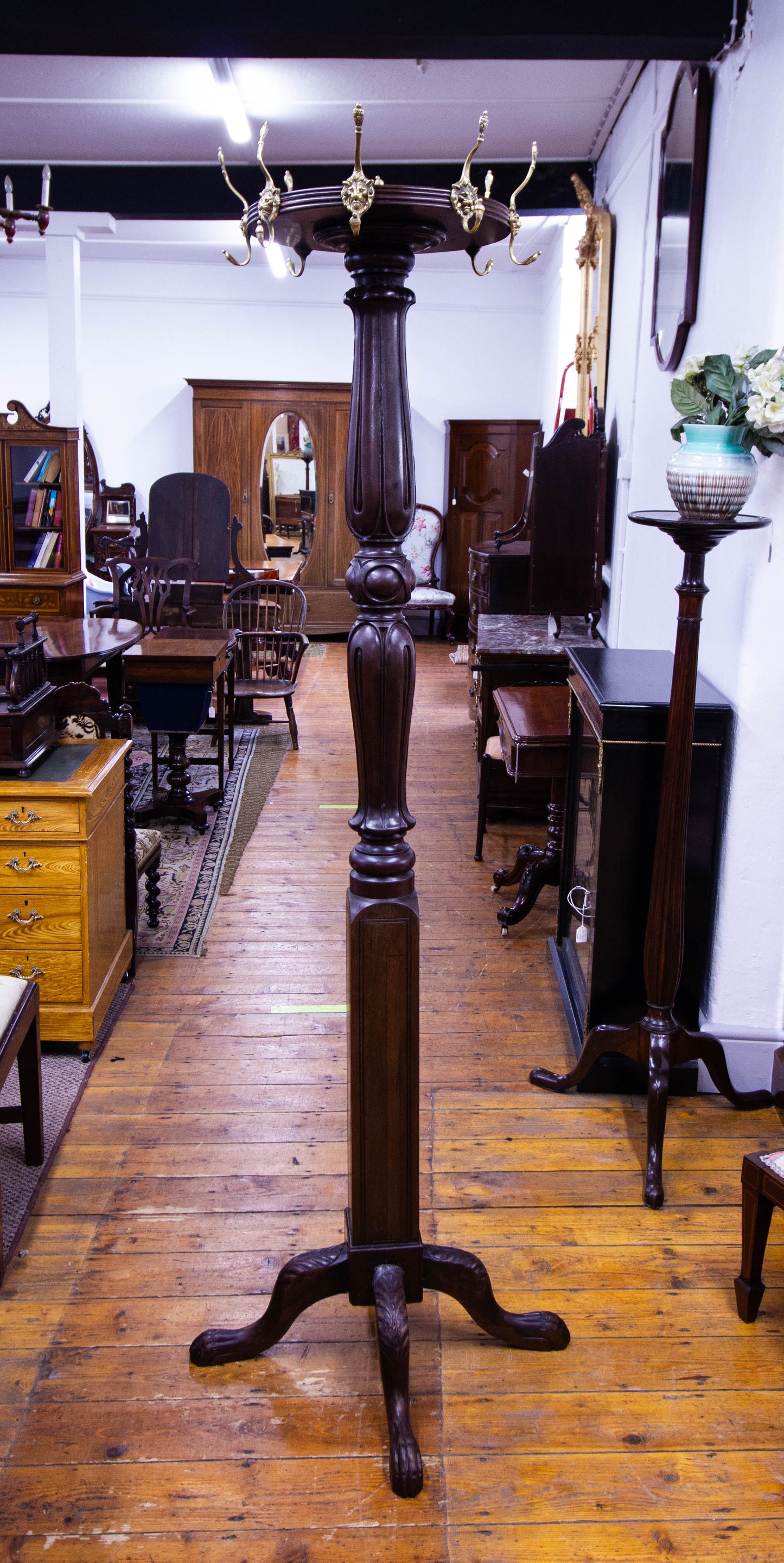 Mahogany Coat Stand
