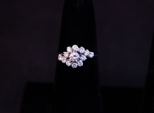 Swirl Diamond Ring