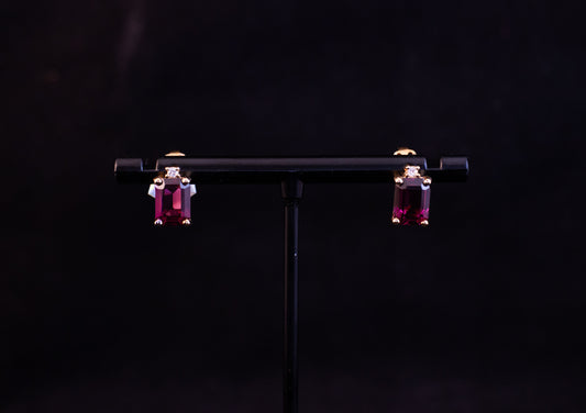 Pink Tourmaline Earrings