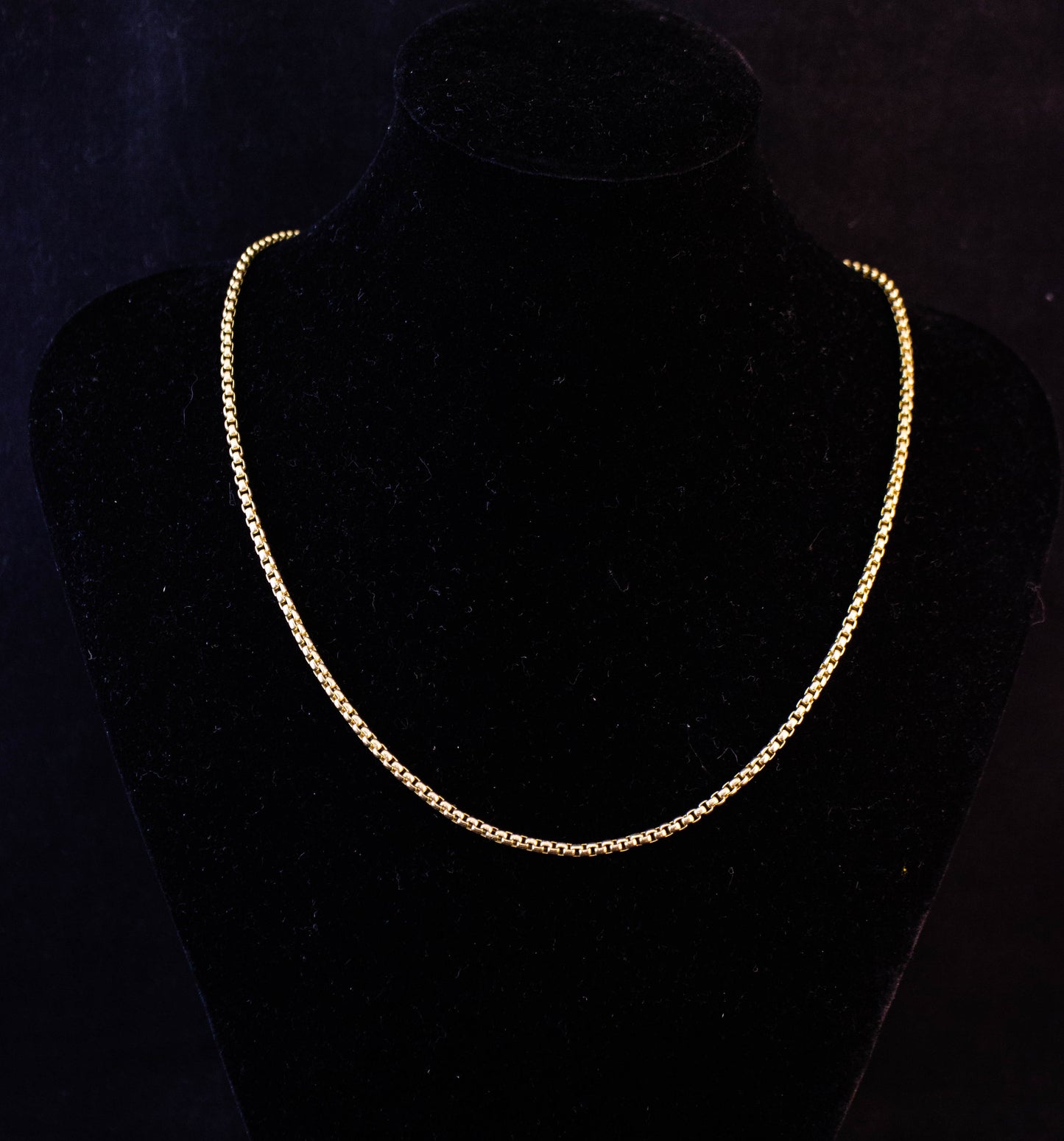 Gold Box Link Necklace