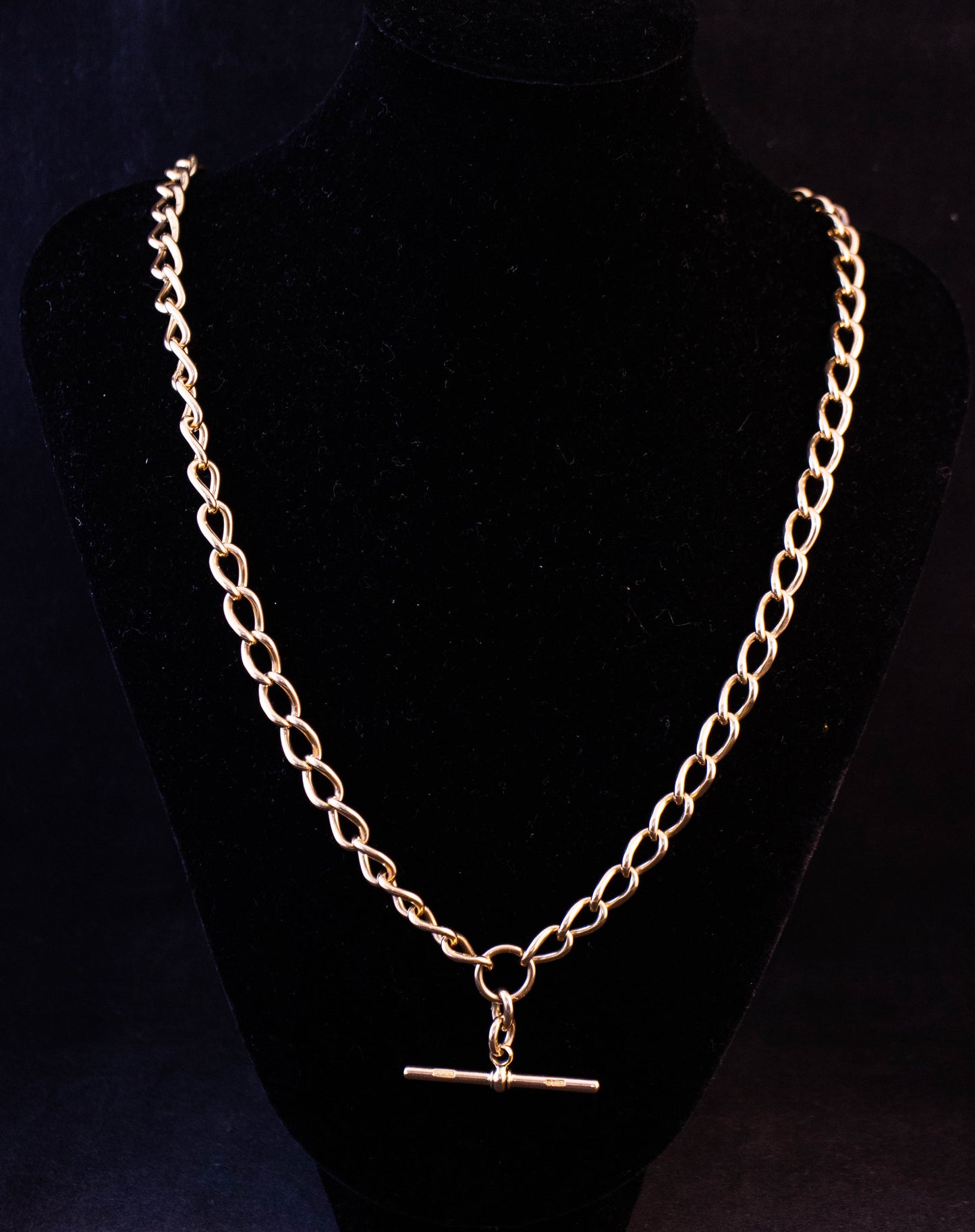 Gold Curb Link Necklace