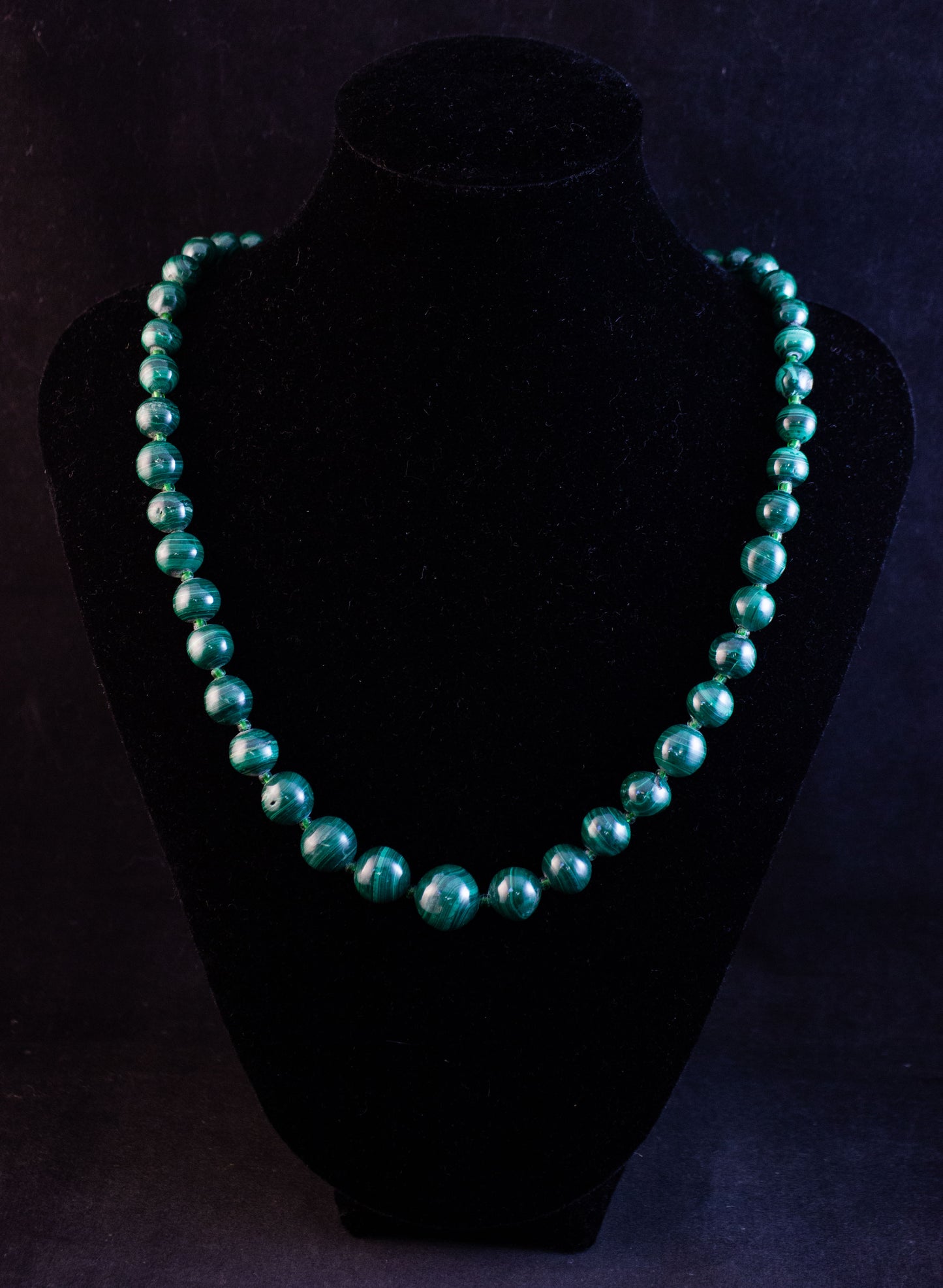 Malachite Bead Necklace