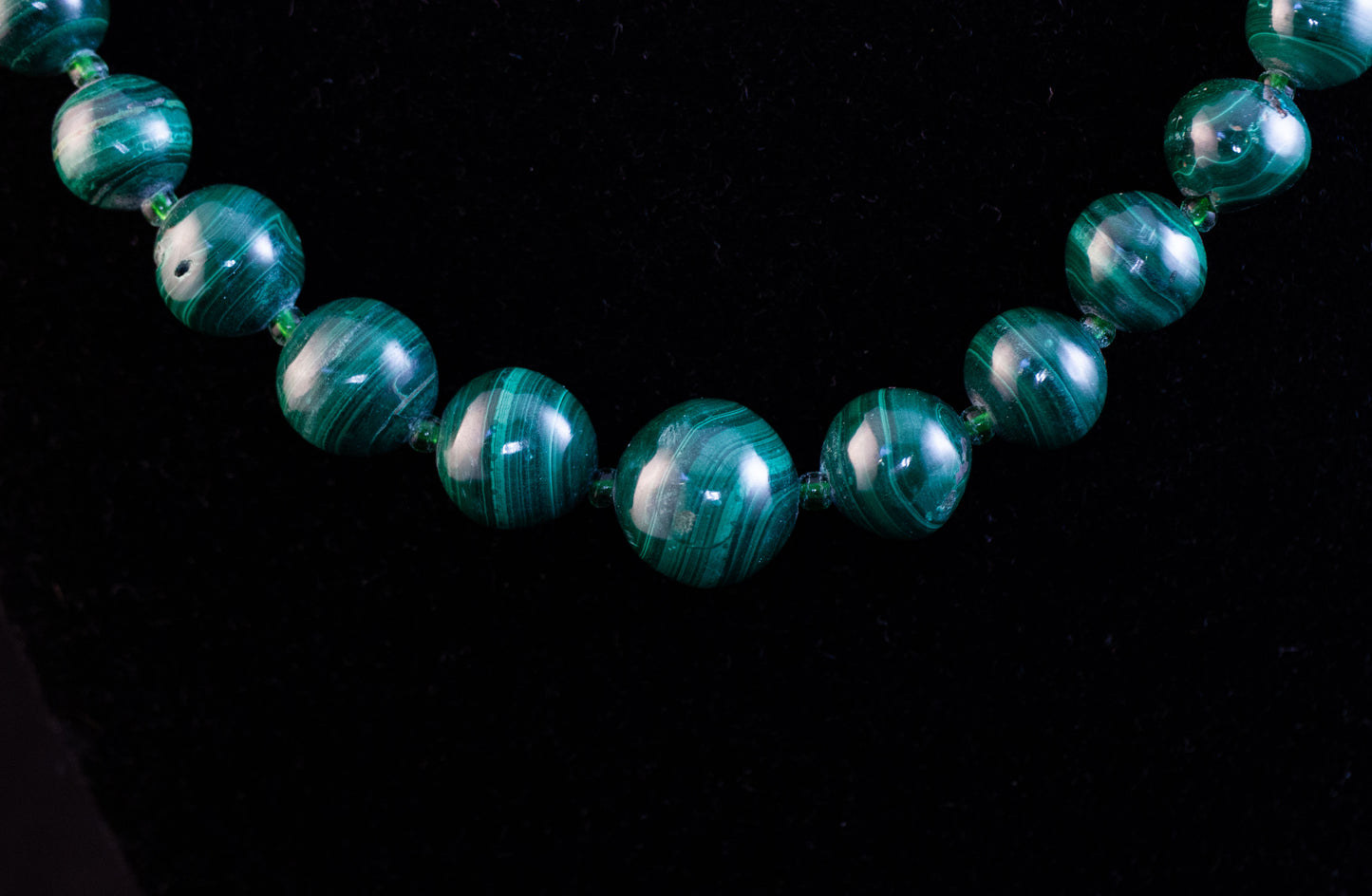 Malachite Bead Necklace