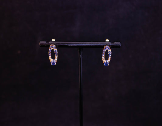 Diamond and Sapphire Earrings