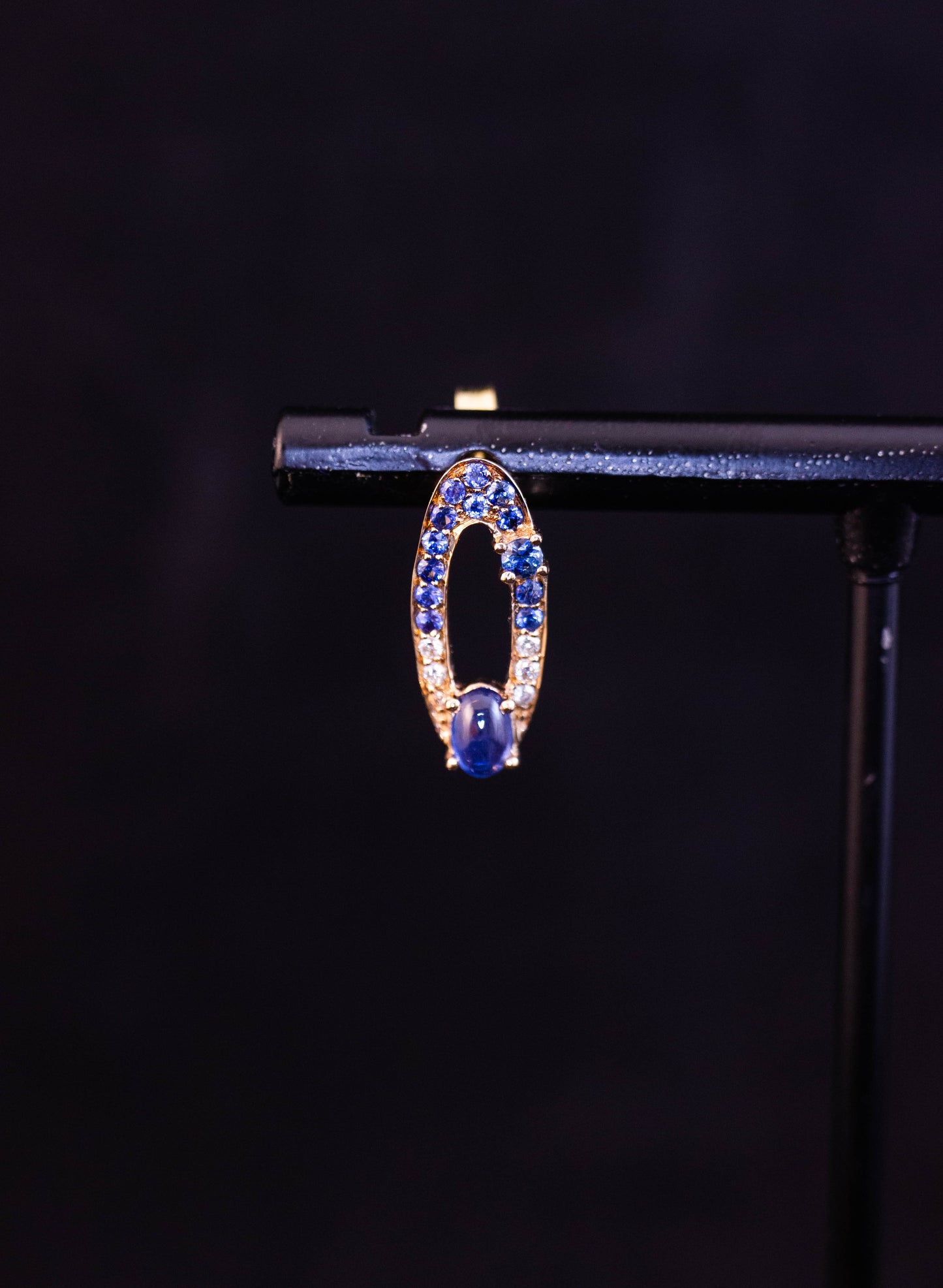 Diamond and Sapphire Earrings