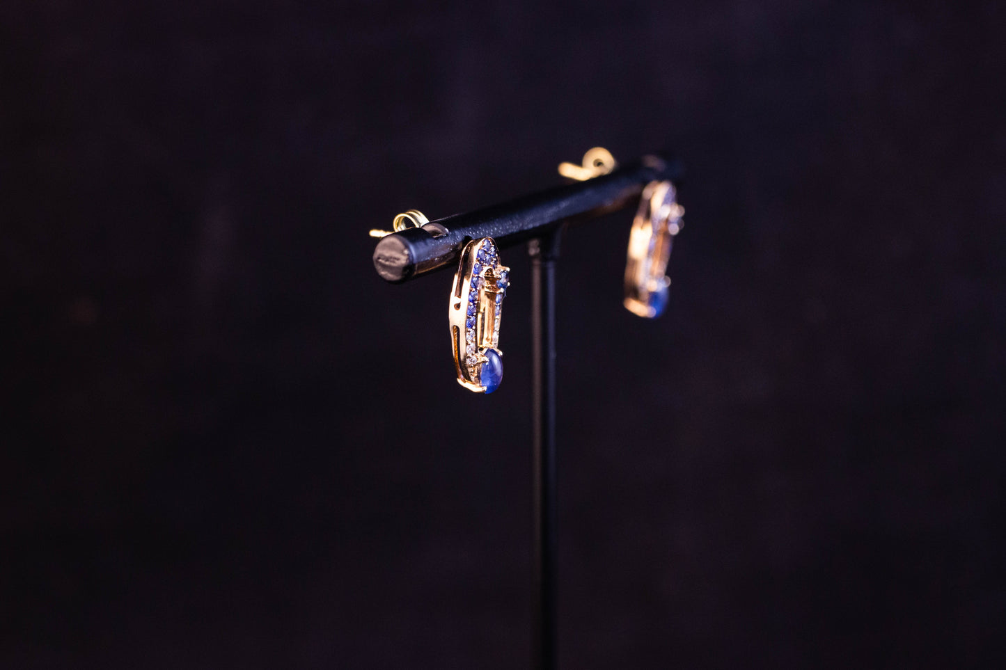 Diamond and Sapphire Earrings