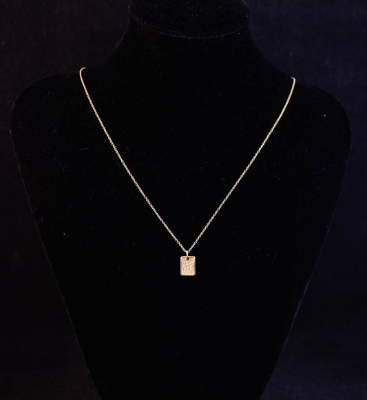 Gold and Diamond Pendant Necklace