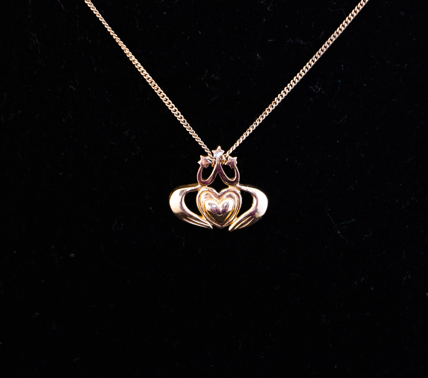 Gold Heart Pendant Necklace