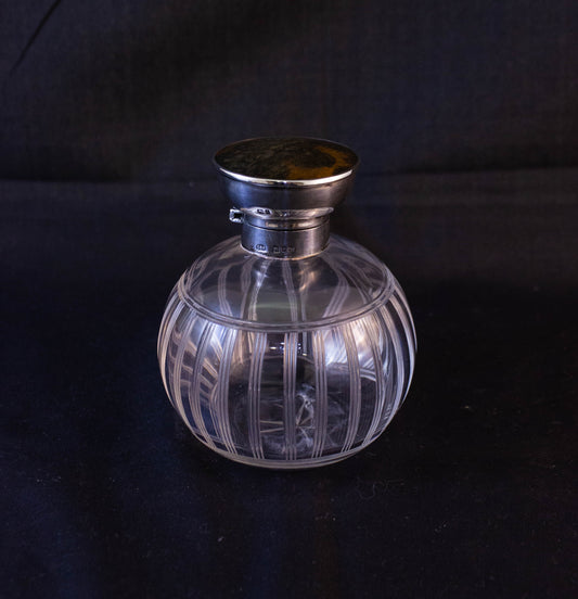 Silver Top Perfume Bottle