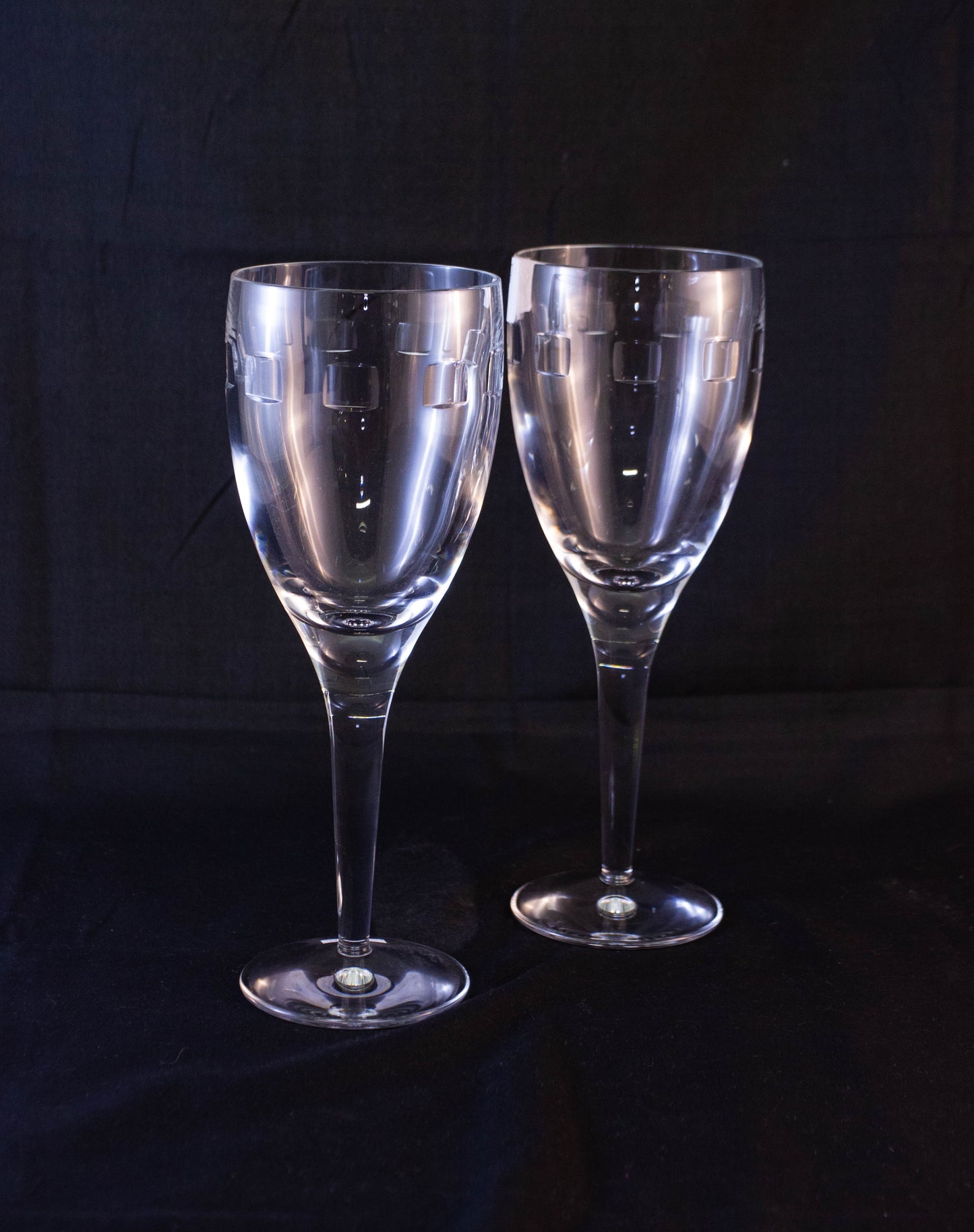 Pair of Waterford Crystal Wine Glasses