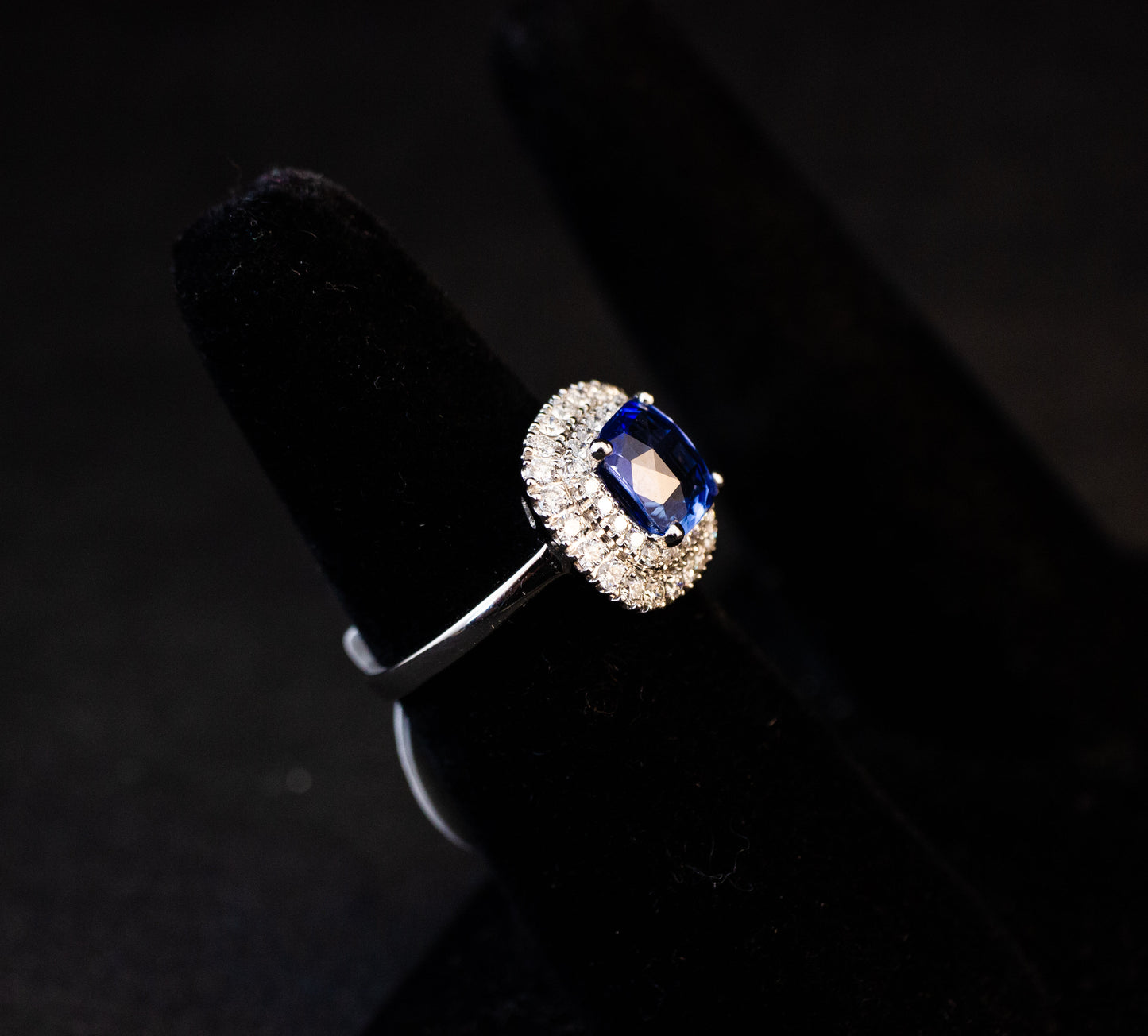 Sapphire Cluster Ring