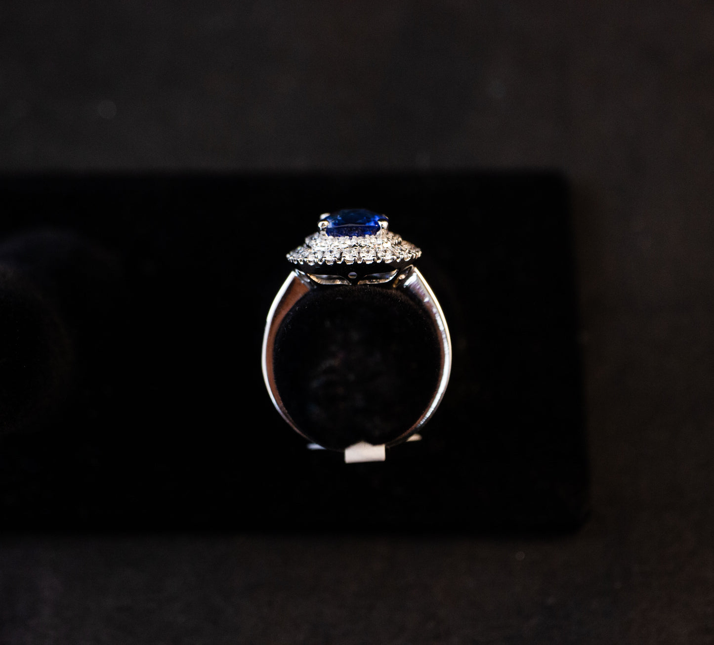 Sapphire Cluster Ring