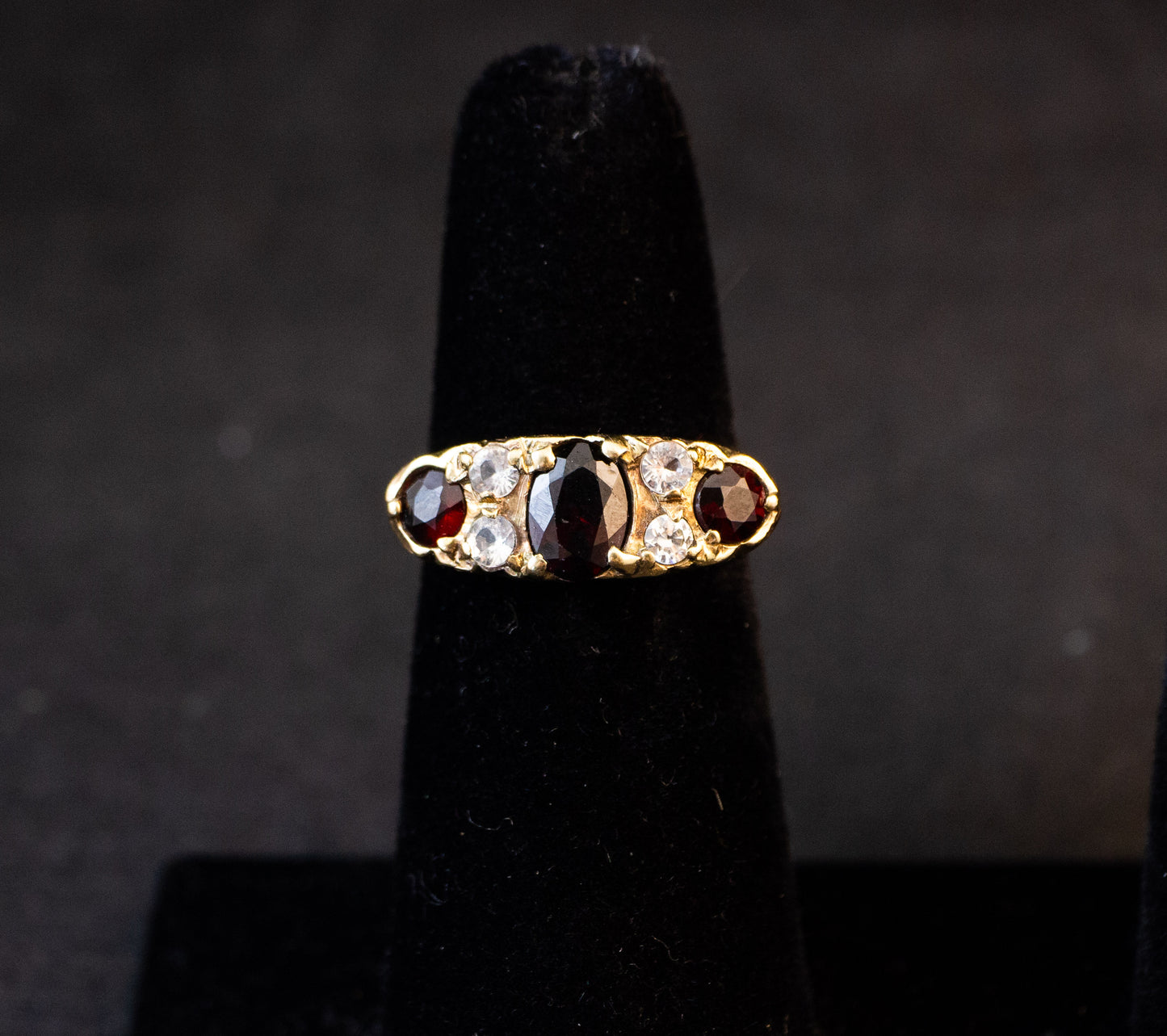 Garnet Diamond Ring