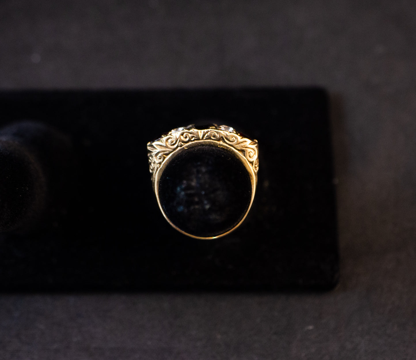 Garnet Diamond Ring