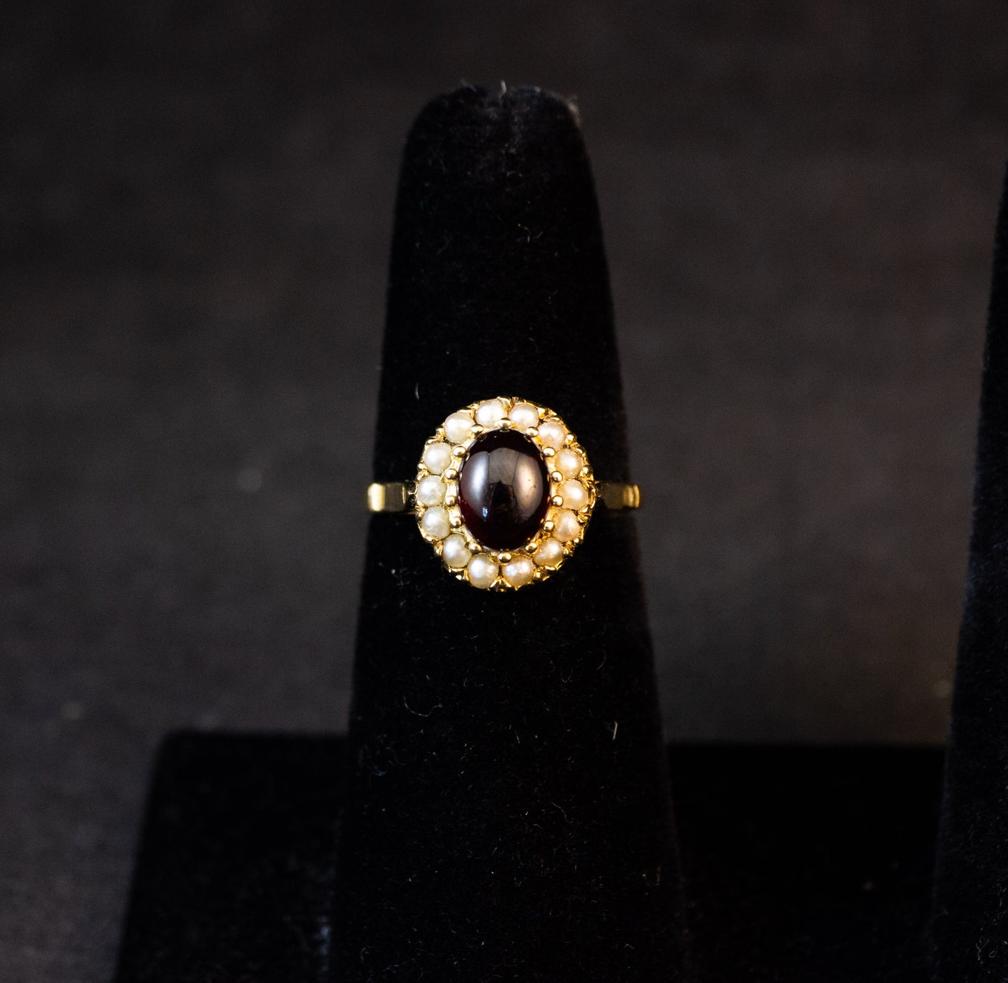 Garnet Pearl Ring
