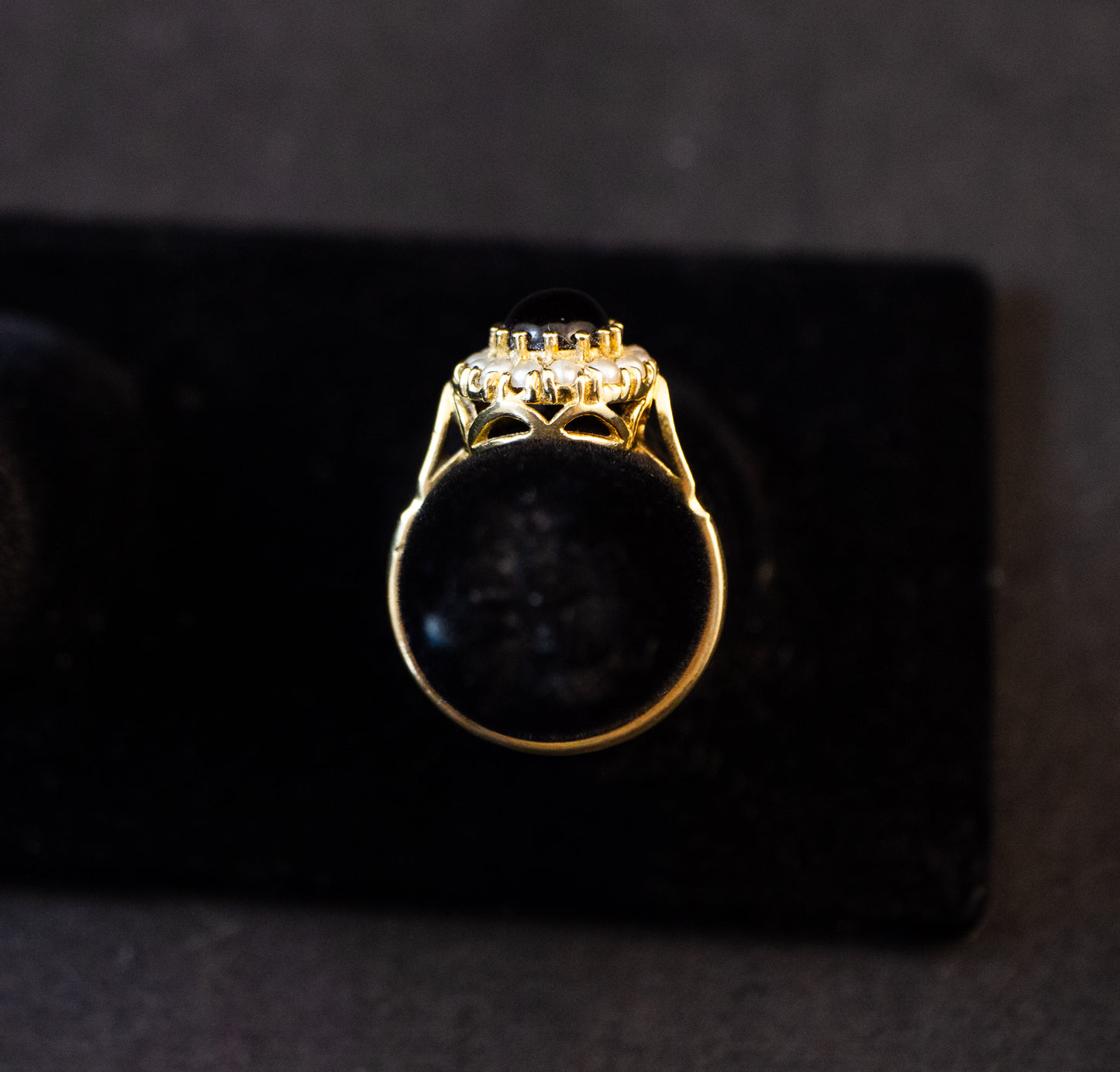 Garnet Pearl Ring