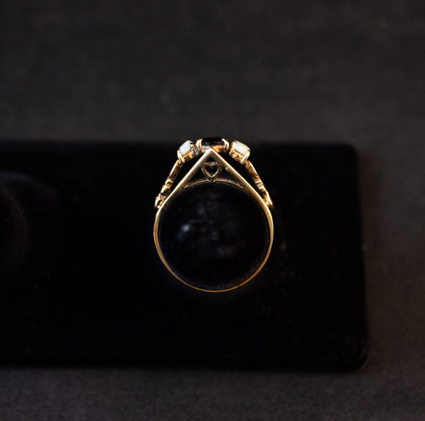 Garnet Opal Ring