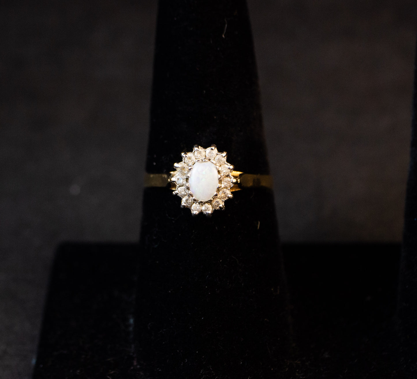 Opal Cluster Ring