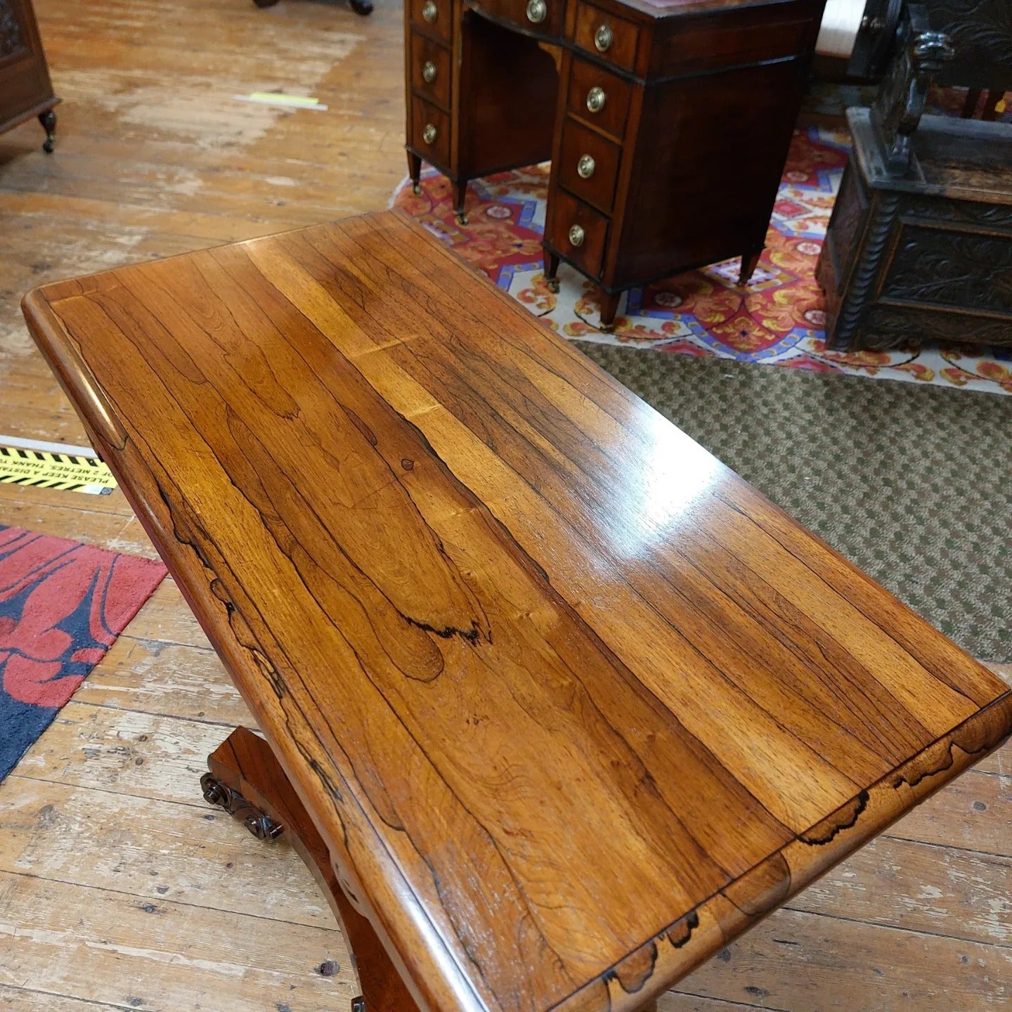 Foldover Rosewood Console or Games Table
