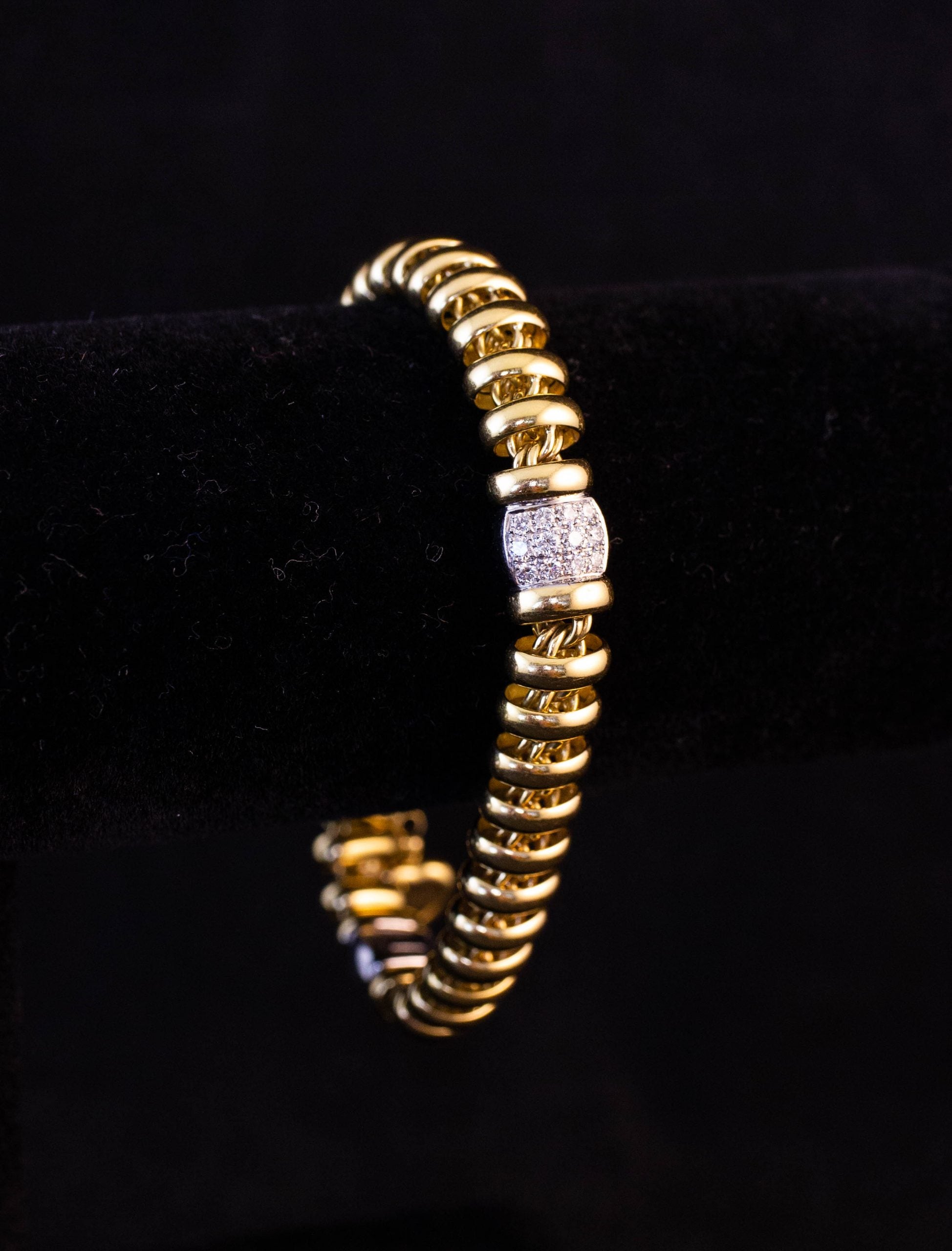 Gold with deals diamonds bracelet