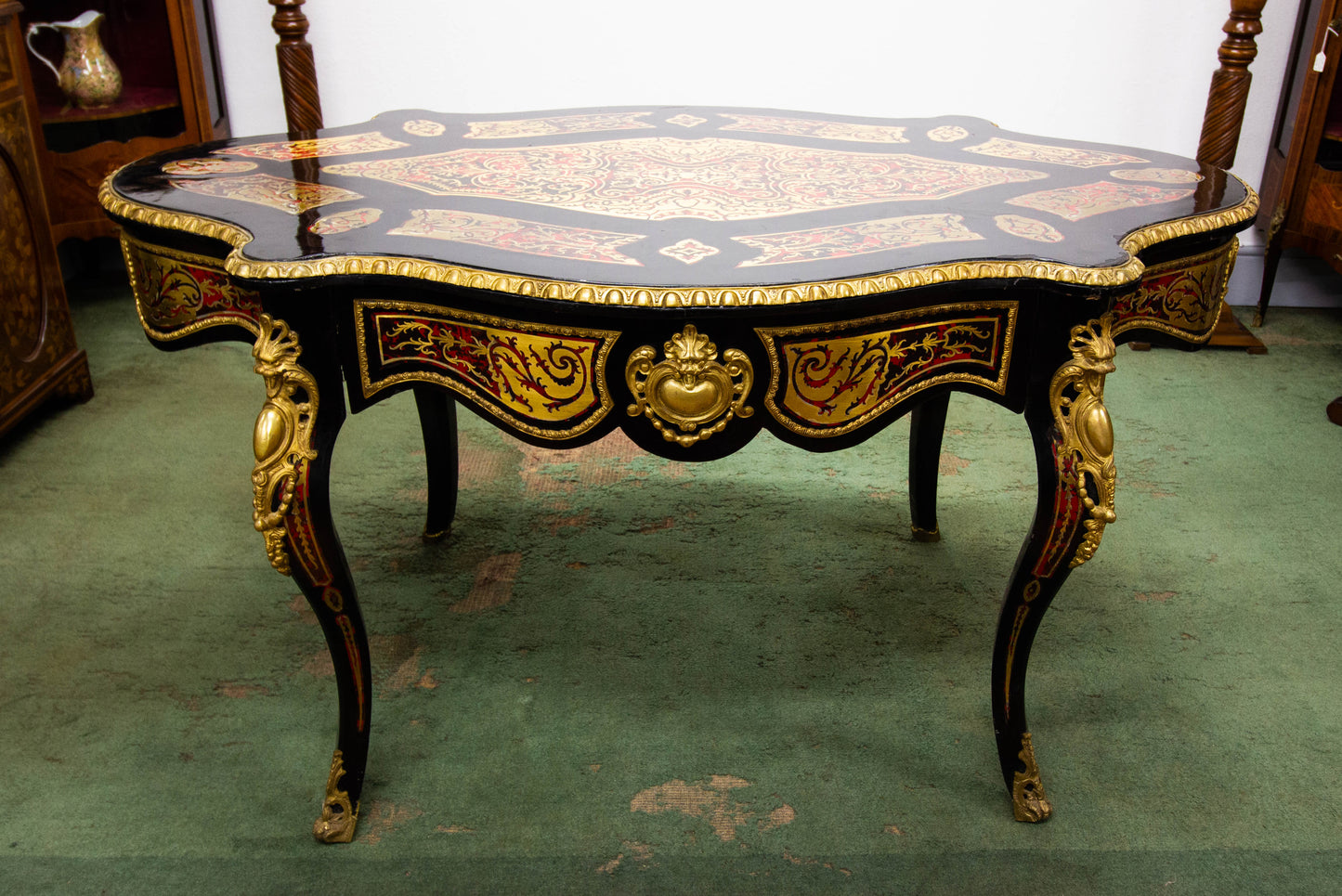 Brass Inlaid Centre Table