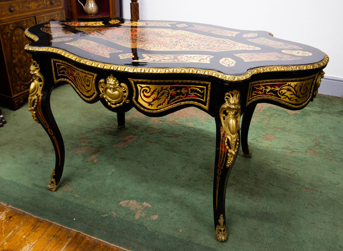 Brass Inlaid Centre Table